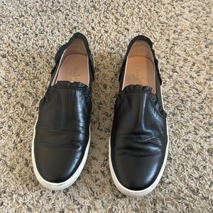 Kate Spade Ruffled Slip Ons Size 9